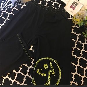 Zumba workout joggers with drawstring at ankles.